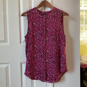 Rachel Zoe animal print flowy top M